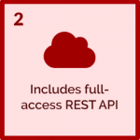 2- includes full-access rest api