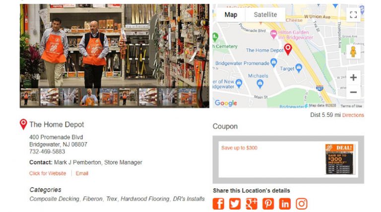 home depot bullseye locations page