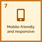 7- mobile friendly and responsive
