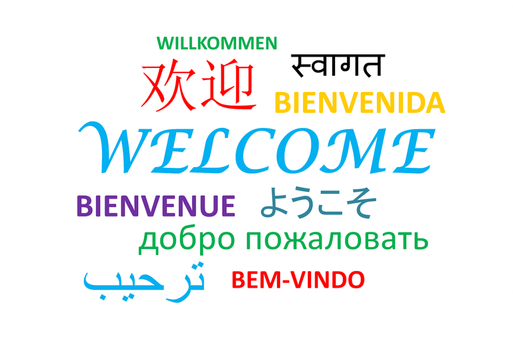 welcome in different languages 