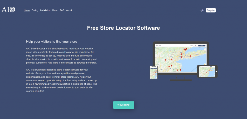 AIO (All-In-One) Store Locator