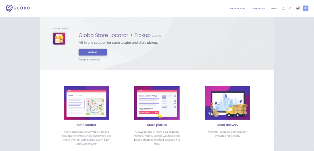 Globo Store Locator + Pickup