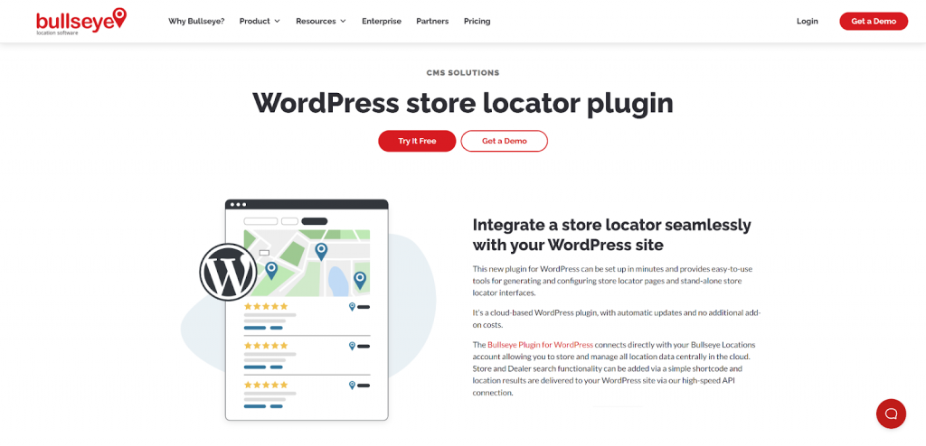 Bullseye - WordPress Store Locator App