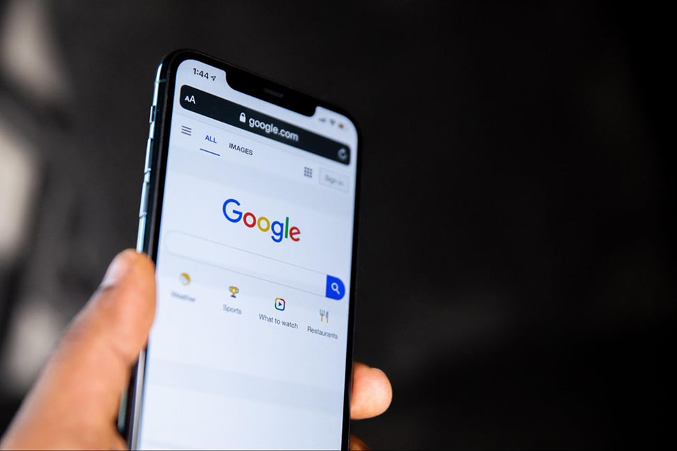 google browser on smartphone