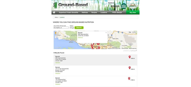 ground-based bullseye locations locator page